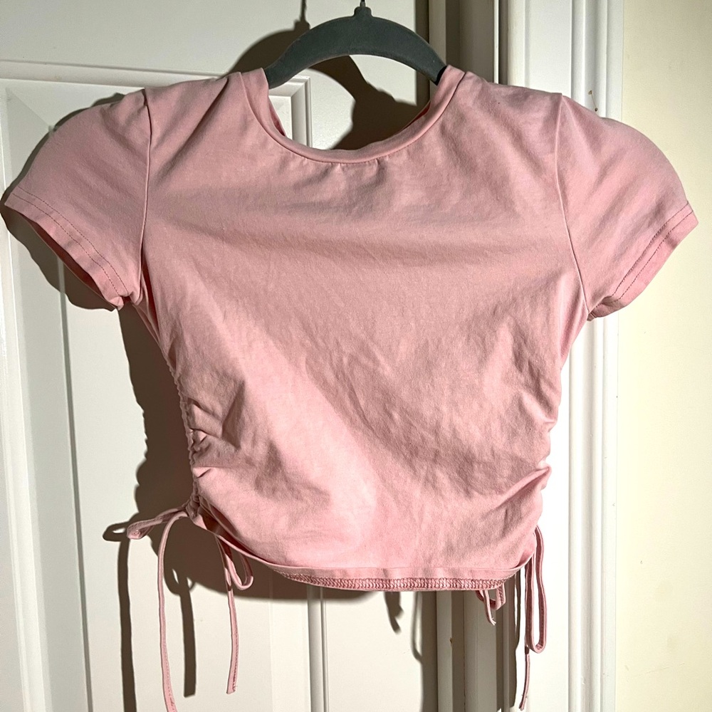 Pink Scrunch Top